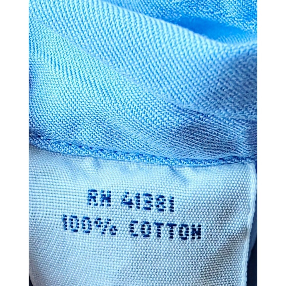 Polo Ralph Lauren L Mens Blue Beach Twill Button Down Shirt Prifessional - Picture 9 of 13
